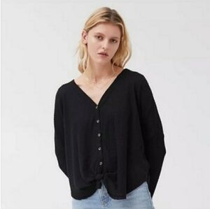 Urban Outfitters Out From Under Waffle Knit Dolman Cardigan Size Medium